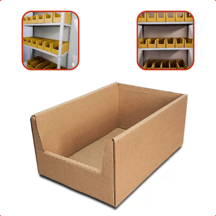 25 Caixa Organizadora De Prateleira Estoque P - Fortebox FT5414-25