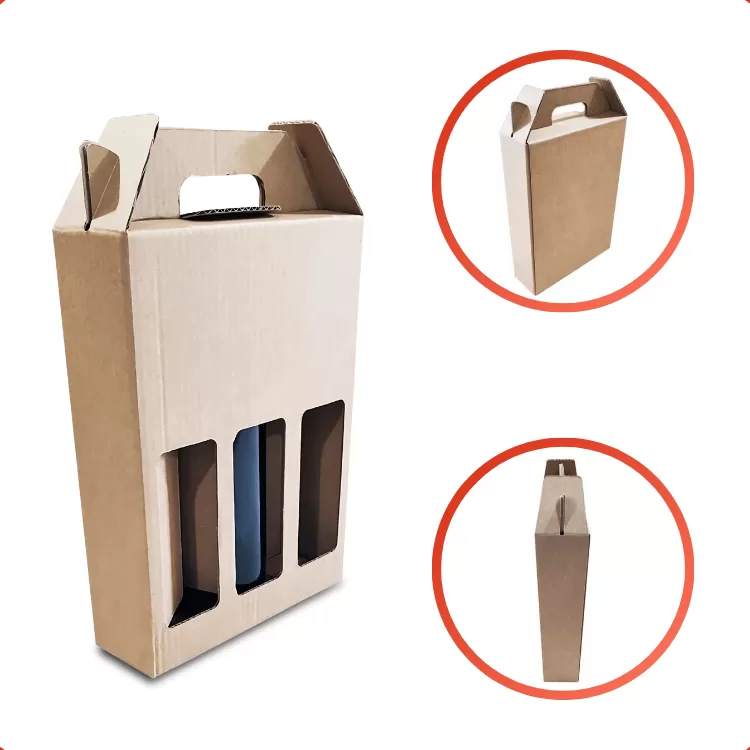 25 Caixas Papelão Vinho, Cerveja De 3 Unid - Fortebox