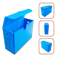 10 Caixas Para Arquivo Morto Polionda Azul - Fortebox (1)